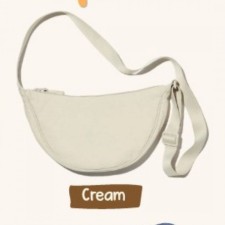 OPNAME Half Moon Bag Cream